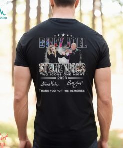 Billy Joel Stevie Nicks Two Icons One Night 2023 Thank You For The Memories T Shirt