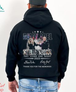 Billy Joel Stevie Nicks Two Icons One Night 2023 Thank You For The Memories T Shirt