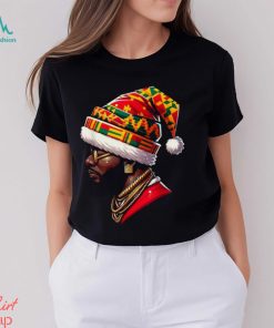 Black African American Santa Matching Christmas Shirt