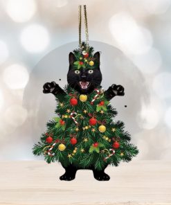 Black Cat Ornament for Christmas Tree