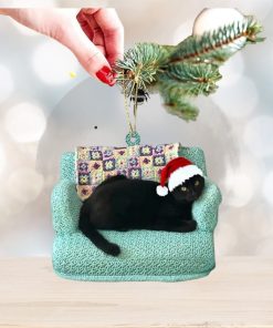 Black Cat Ornament for Christmas