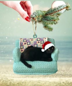 Black Cat Ornament for Christmas