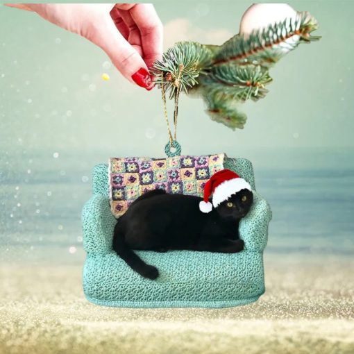 Black Cat Ornament for Christmas