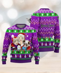 Black Clover Anime Ugly Christmas Sweater Purple Xmas Gift