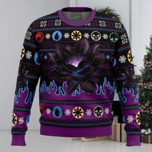 Black Lotus Magic the Gathering Ugly Christmas Sweater