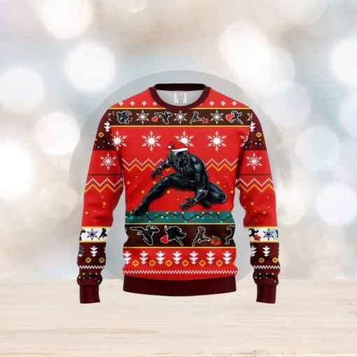 Black Panther Ugly Sweater Christmas Ugly Sweater For Holiday Xmas Family Gift