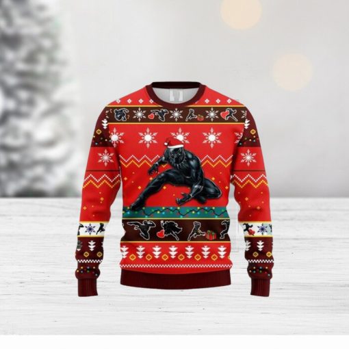 Black Panther Ugly Sweater Christmas Ugly Sweater For Holiday Xmas Family Gift