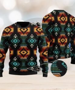 Black Patterns Ugly Christmas Sweater Gift For Men And Women