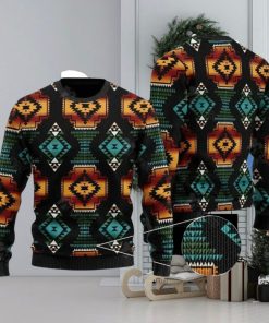 Black Patterns Ugly Christmas Sweater Gift For Men And Women