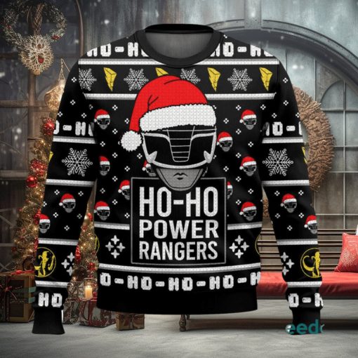 Black Ranger Ho Ho Power Rangers Xmas 3D Sweater Cute Christmas Gift For Men And Women