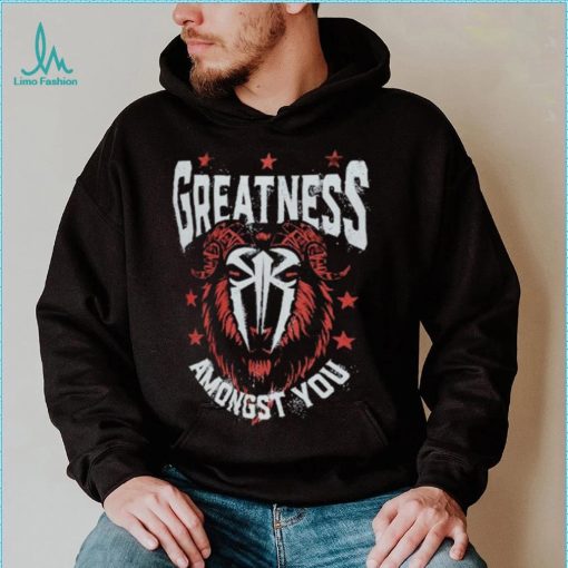 Black Roman Reigns Greatness GOAT Shirt