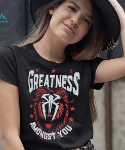 Black Roman Reigns Greatness GOAT Shirt