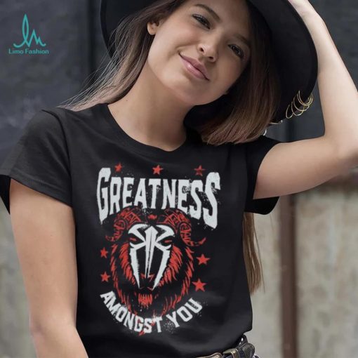 Black Roman Reigns Greatness GOAT Shirt