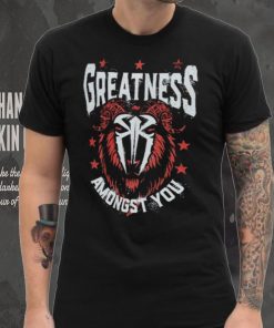 Black Roman Reigns Greatness GOAT Shirt
