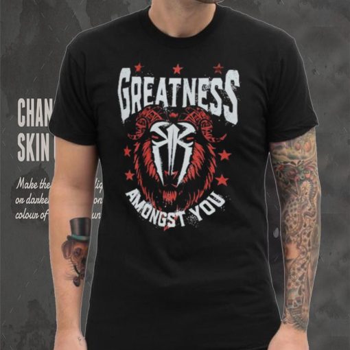 Black Roman Reigns Greatness GOAT Shirt