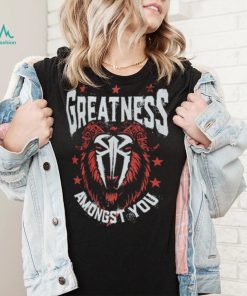 Black Roman Reigns Greatness GOAT Shirt
