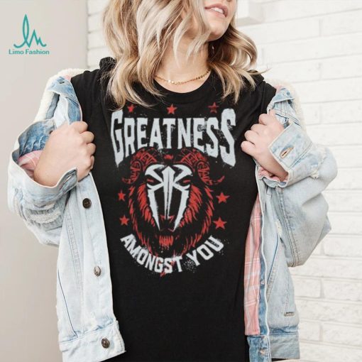Black Roman Reigns Greatness GOAT Shirt
