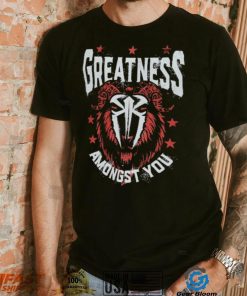 Black Roman Reigns Greatness GOAT Shirt