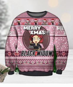 Black Widow The Avengers Ugly Sweater Black Widow Black Widow Xmas Avengers Christmas Sweater Christmas Party