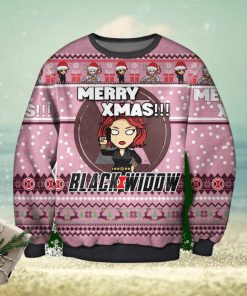 Black Widow The Avengers Ugly Sweater Black Widow Black Widow Xmas Avengers Christmas Sweater Christmas Party