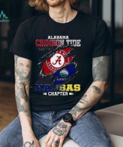 Blood Inside Me Alabama Crimson Tide Territory Kansas Chapter 2023 Shirt