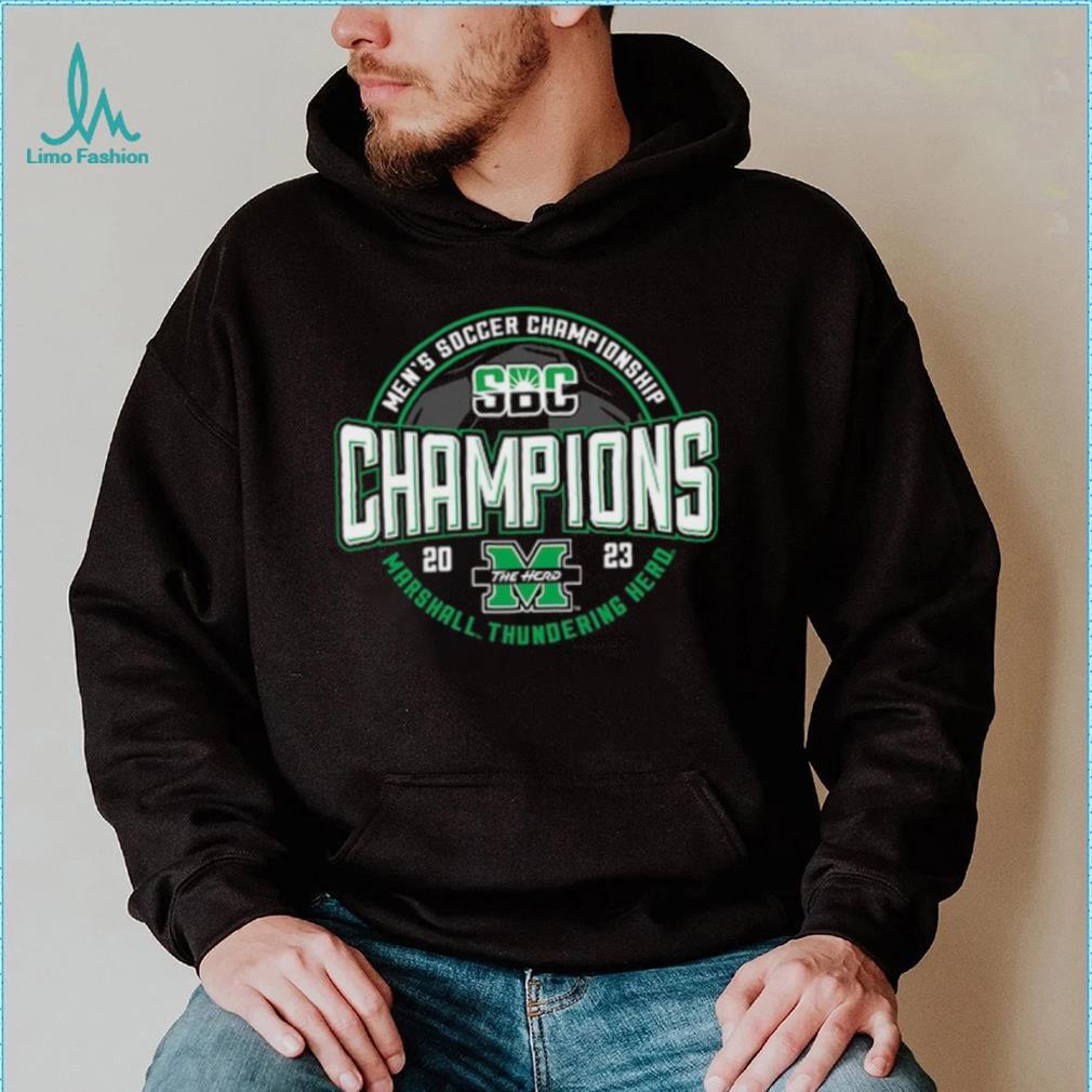 Blue 84 Black Marshall Thundering Herd 2023 Sun Belt Soccer Conference Tournament Champions T Shirt Blue 84 Black Marshall Thundering Herd 2023 Sun Belt Soccer Conference Tournament Champions T Shirt