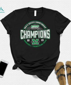 Blue 84 Black Marshall Thundering Herd 2023 Sun Belt Soccer Conference Tournament Champions T Shirt