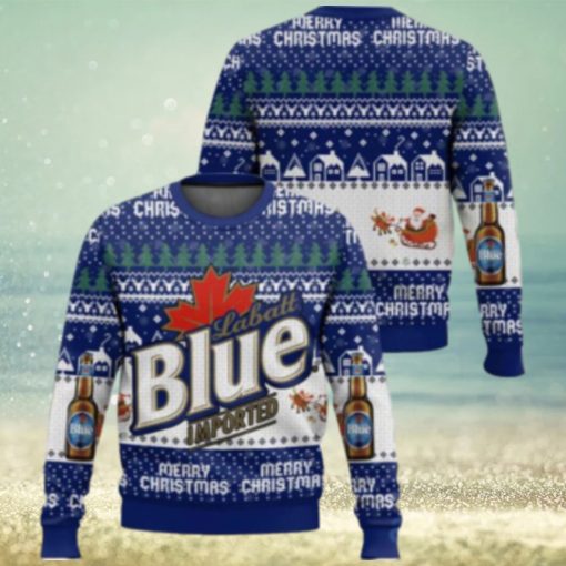 Blue Imported 3D Sweater Christmas Gift Ugly Christmas Sweater