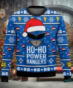 Blue Ranger Ho Ho Power Rangers Xmas 3D Sweater Cute Christmas Gift For Men And Women