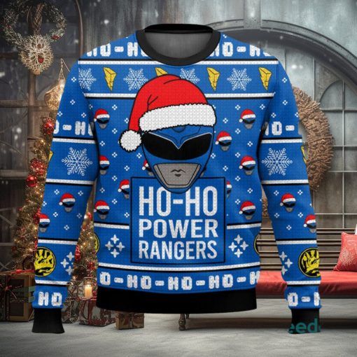 Blue Ranger Ho Ho Power Rangers Xmas 3D Sweater Cute Christmas Gift For Men And Women