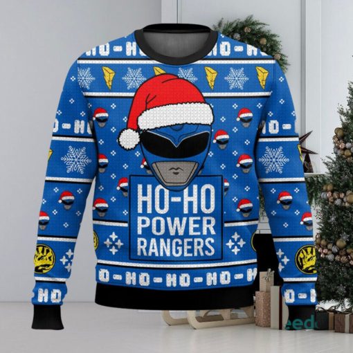 Blue Ranger Ho Ho Power Rangers Xmas 3D Sweater Cute Christmas Gift For Men And Women