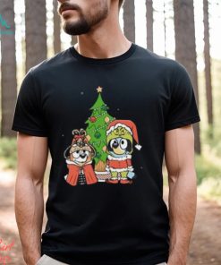 Bluey Dog Christmas Cosplay Cartoon T Shirt