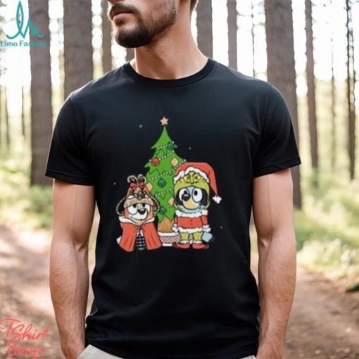 Bluey Dog Christmas Cosplay Cartoon T Shirt