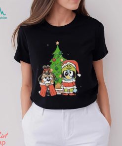 Bluey Dog Christmas Cosplay Cartoon T Shirt