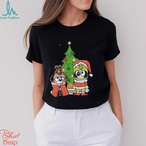 Bluey Dog Christmas Cosplay Cartoon T Shirt