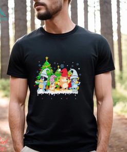 Bluey Family Dancing Merry Christmas shirt