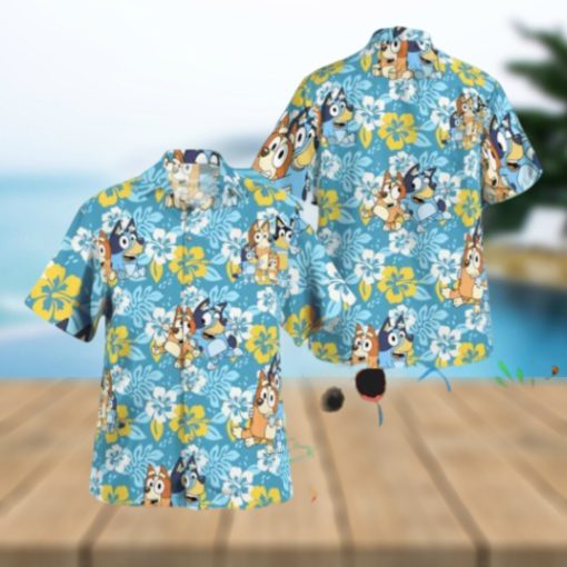 Bluey Tropical Hawaiian Shirt For Men And Women