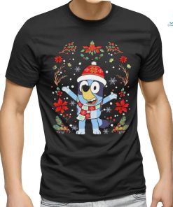 Bluey hat santa merry christmas shirt, hoodie, sweater, long sleeve and tank top Bluey hat santa merry christmas shirt