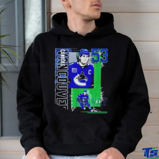 Bo Horvat Vancouver Canucks hockey number 53 graphic t shirt