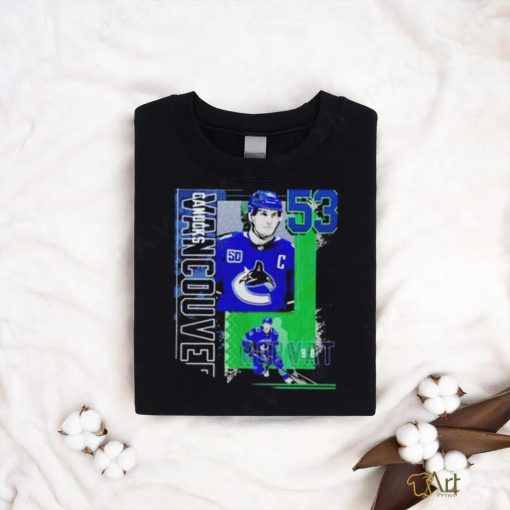 Bo Horvat Vancouver Canucks hockey number 53 graphic t shirt
