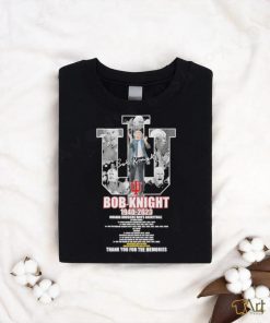 Bob Knight 1940 2023 Indiana Hoosiers Men’s Baseketball Thank You For The Memories T Shirt