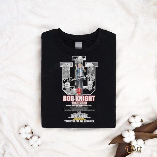 Bob Knight 1940 2023 Indiana Hoosiers Men’s Baseketball Thank You For The Memories T Shirt