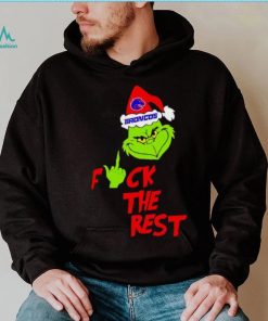 Boise State Broncos Santa Grinch fuck the rest shirt