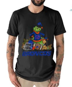 Boise state broncos funny grinch and dog Christmas shirt