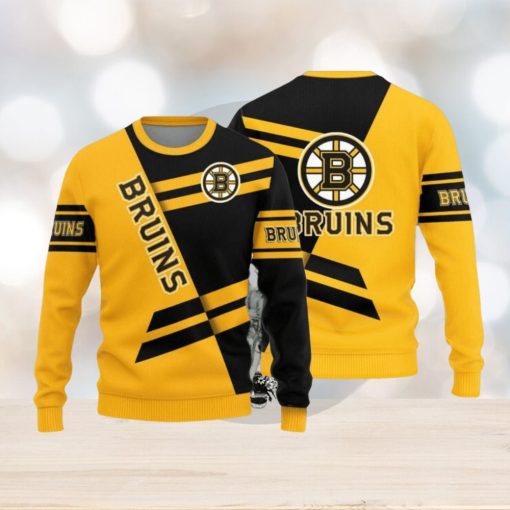 Boston Bruins Basic Pattern New Style Knitted Sweater