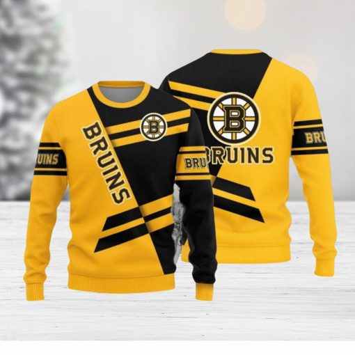 Boston Bruins Basic Pattern New Style Knitted Sweater