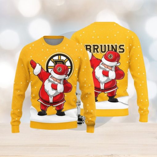 Boston Bruins Dab Santa New Style Knitted Sweater