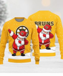 Boston Bruins Dab Santa New Style Knitted Sweater