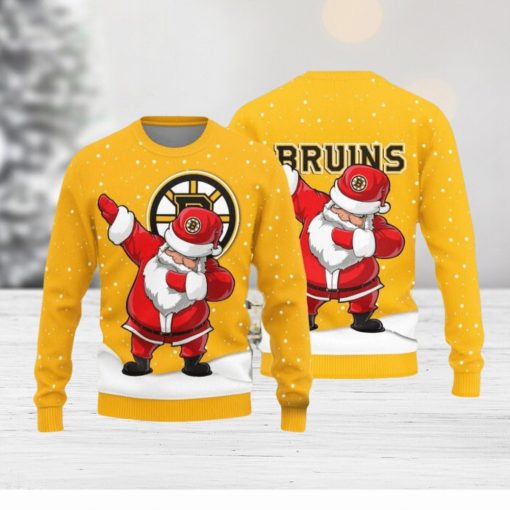 Boston Bruins Dab Santa New Style Knitted Sweater