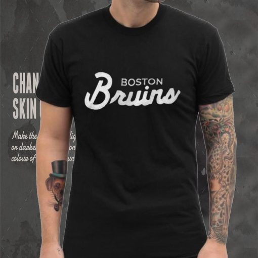 Boston Bruins Starter x NHL Black Ice Black Cross Check Shirt